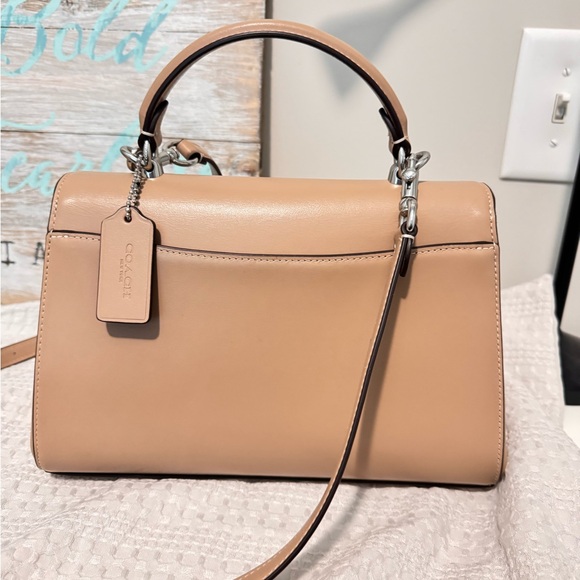 Coach Tan Satchel with Classic Silhouette - Picture 2 of 4